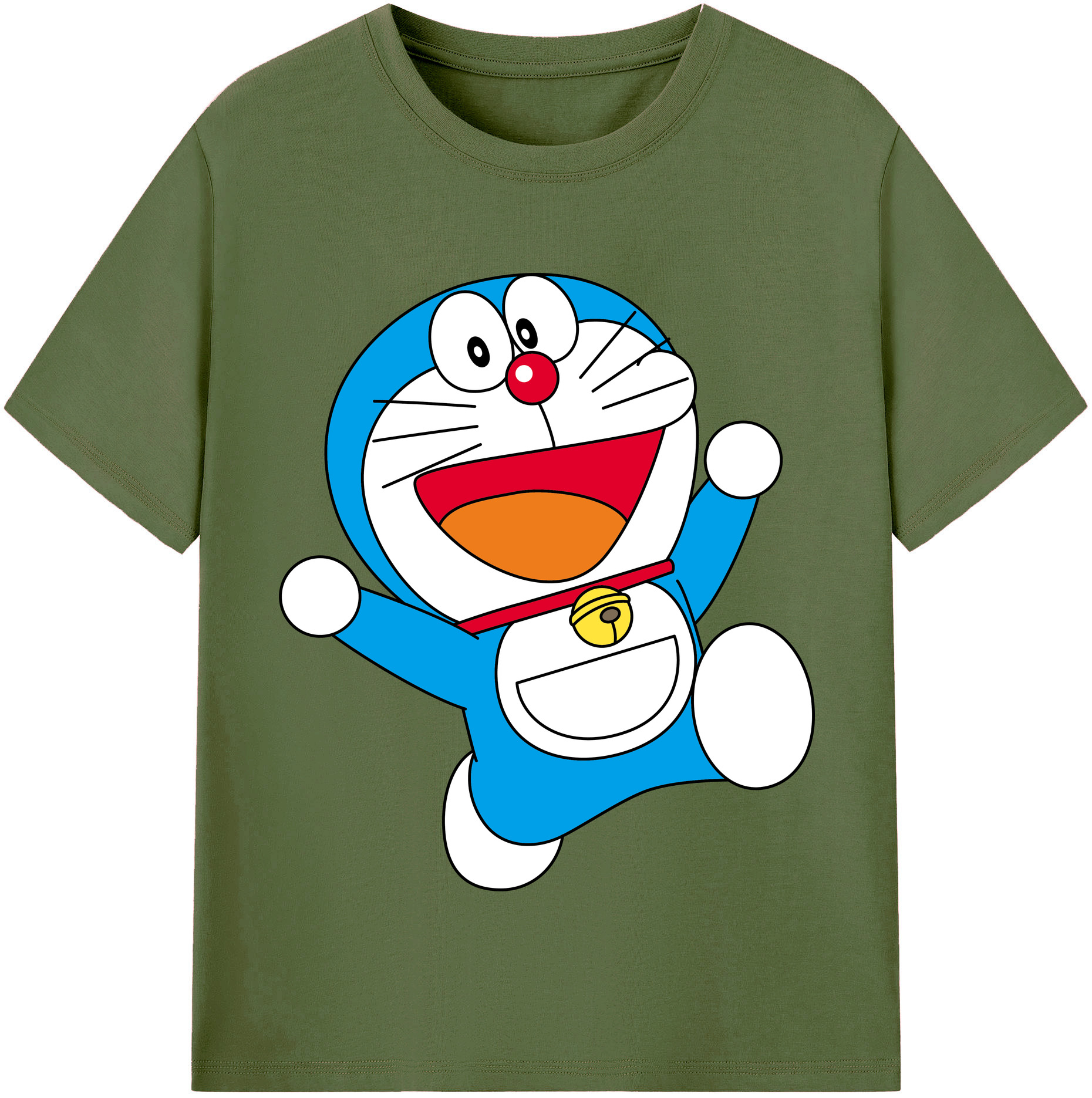 （画像用） ドラえもん Doraemon 綿100％半袖Tシャツ（フロントプリント）